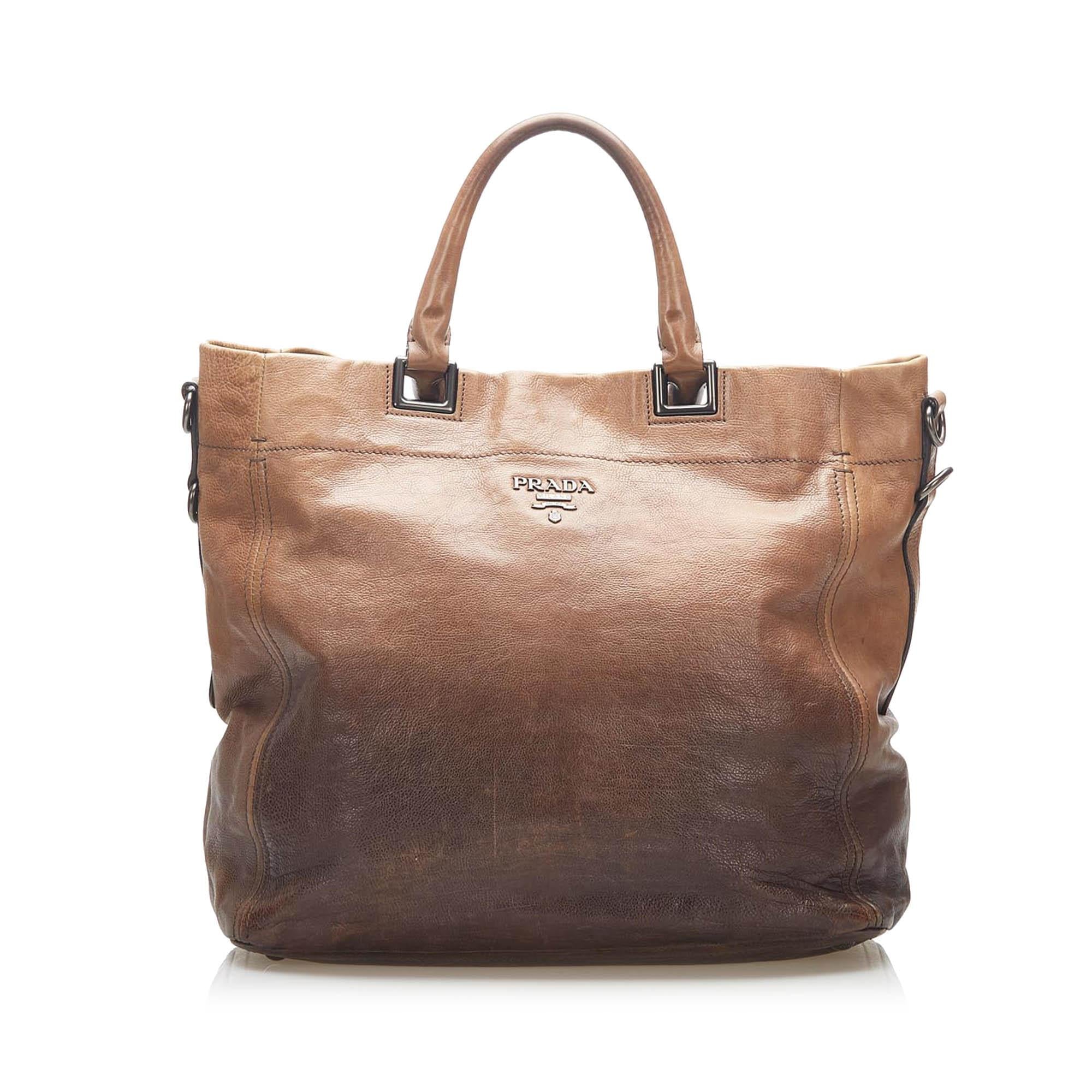 Prada Vitello Shine Satchel (SHG-16534)