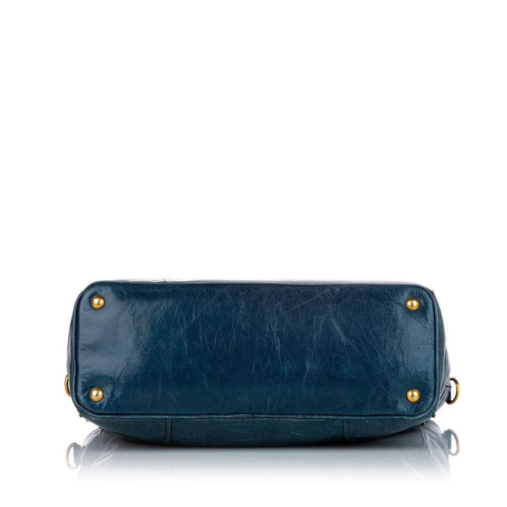Prada Vitello Shine Satchel (SHG-27604)