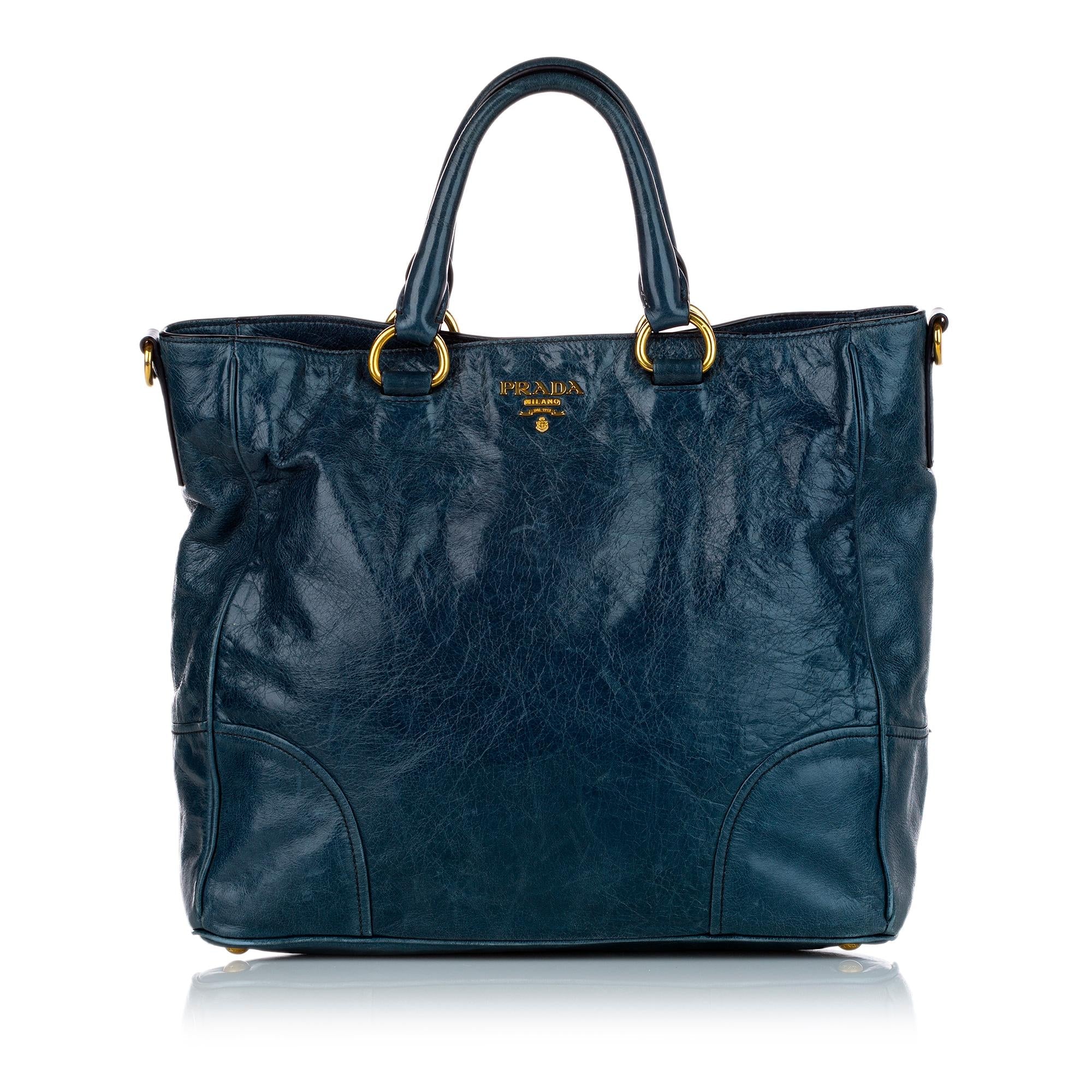 Prada Vitello Shine Satchel (SHG-27604)