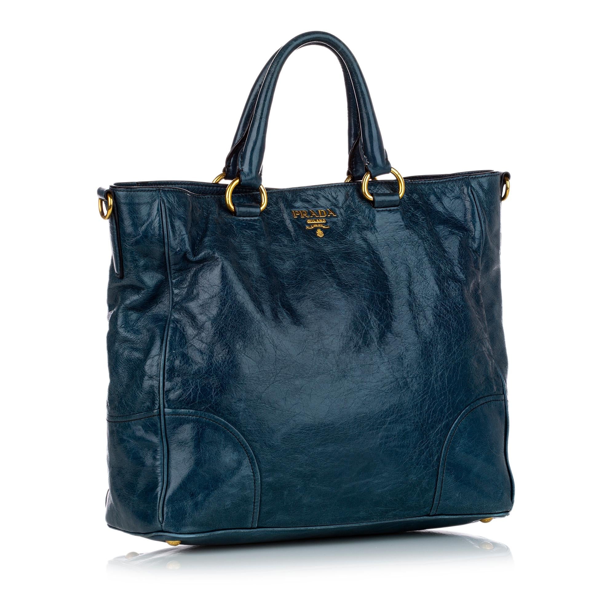 Prada Vitello Shine Satchel (SHG-27604)