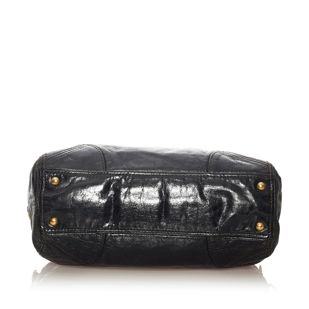 Prada Vitello Shine Satchel (SHG-27607)