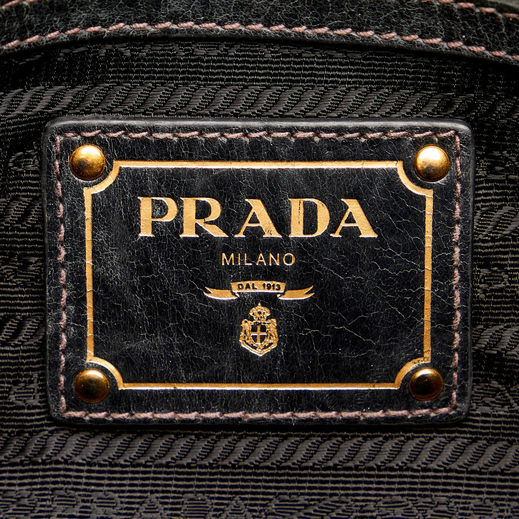 Prada Vitello Shine Satchel (SHG-27607)