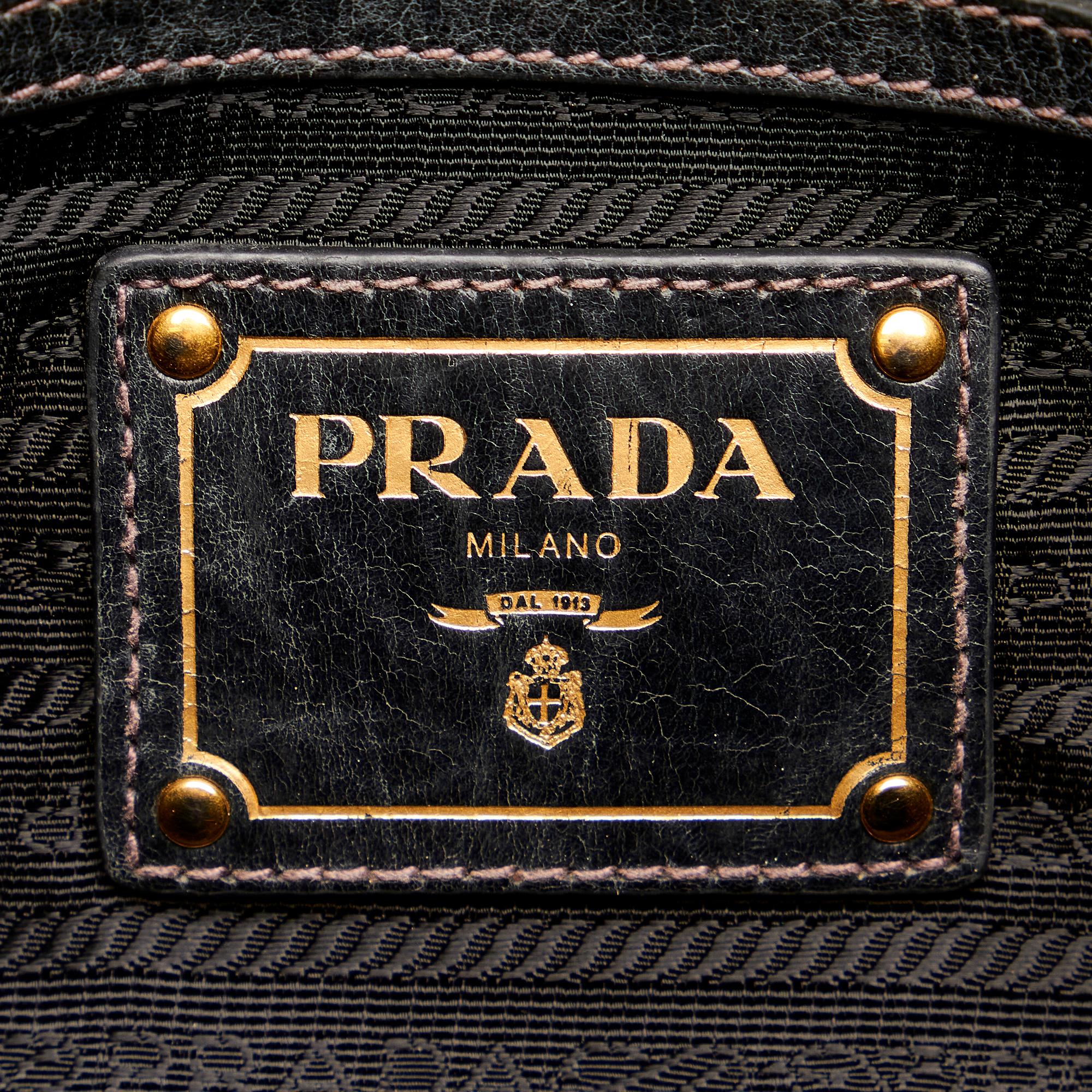 Prada Vitello Shine Satchel (SHG-27607)