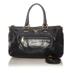 Prada Vitello Shine Satchel (SHG-27607)