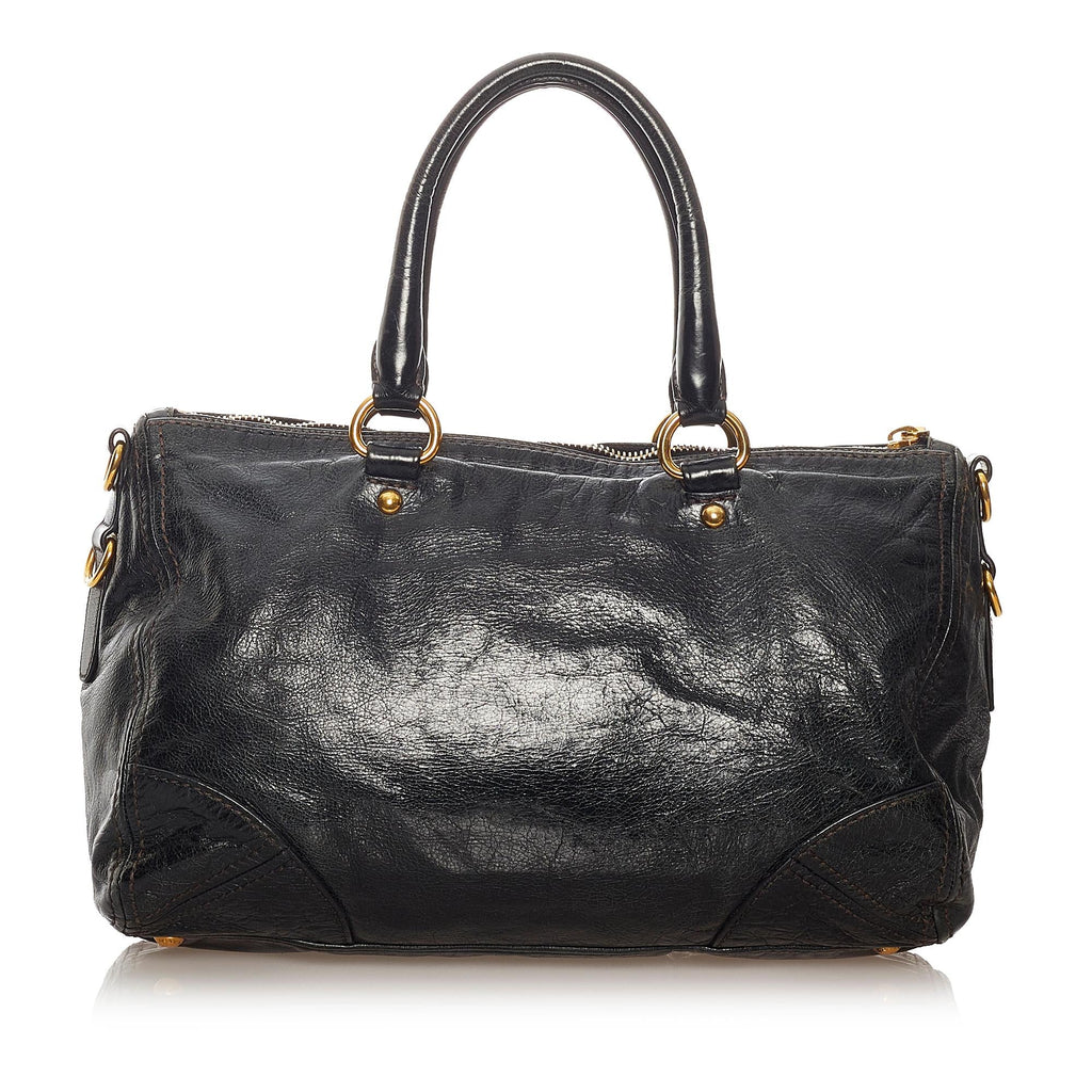 Prada Vitello Shine Satchel (SHG-27607)