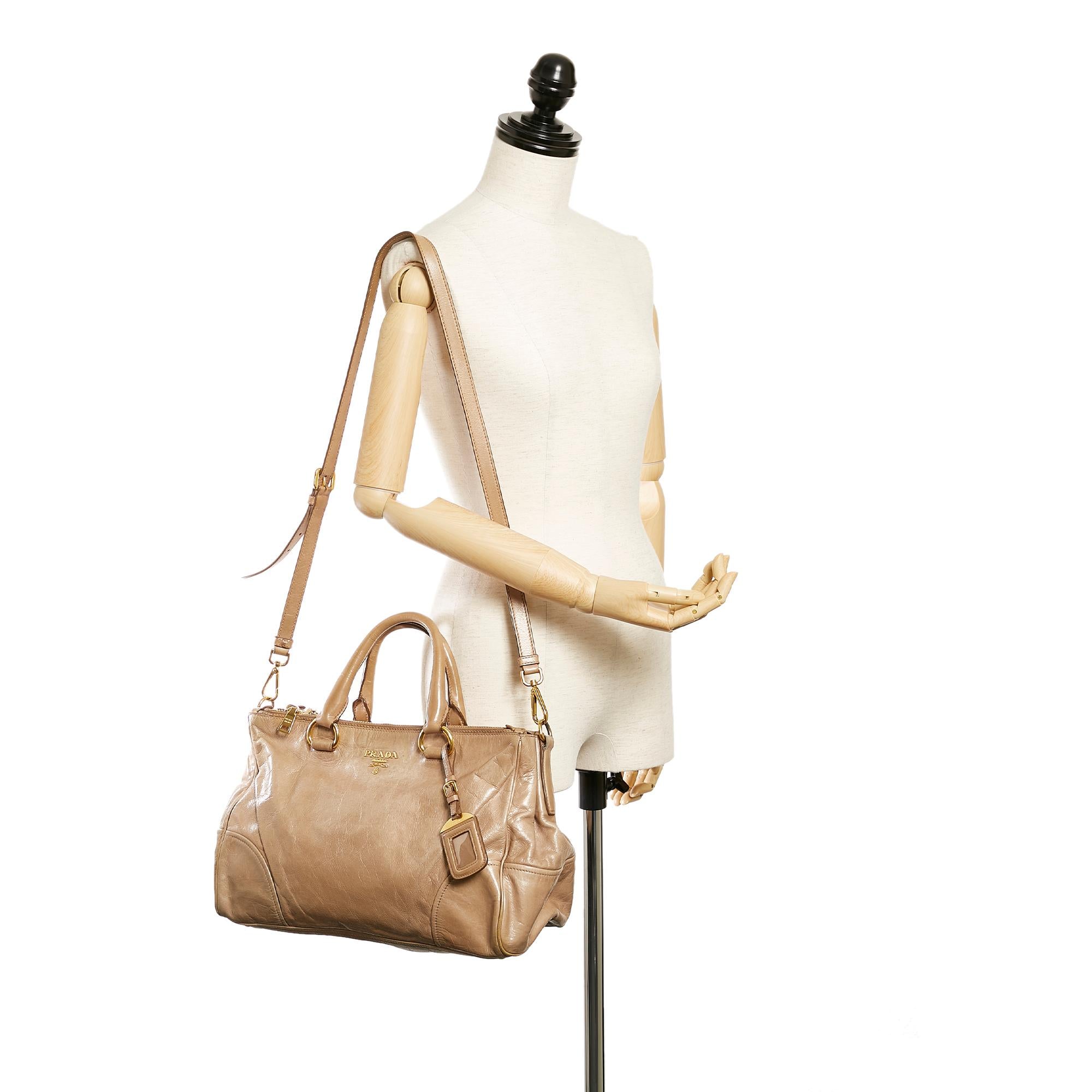 Prada Vitello Shine Satchel (SHG-27635)