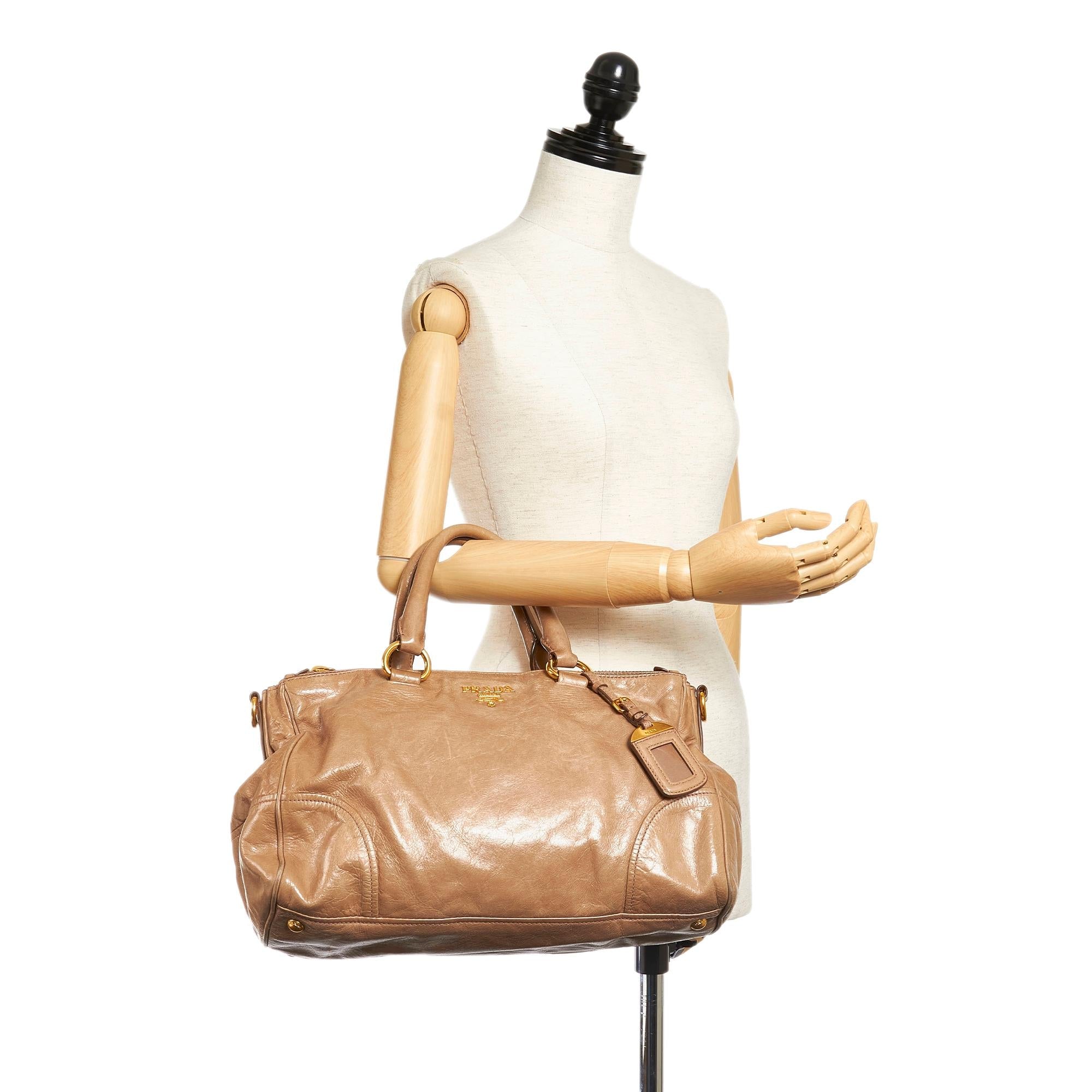 Prada Vitello Shine Satchel (SHG-28200)