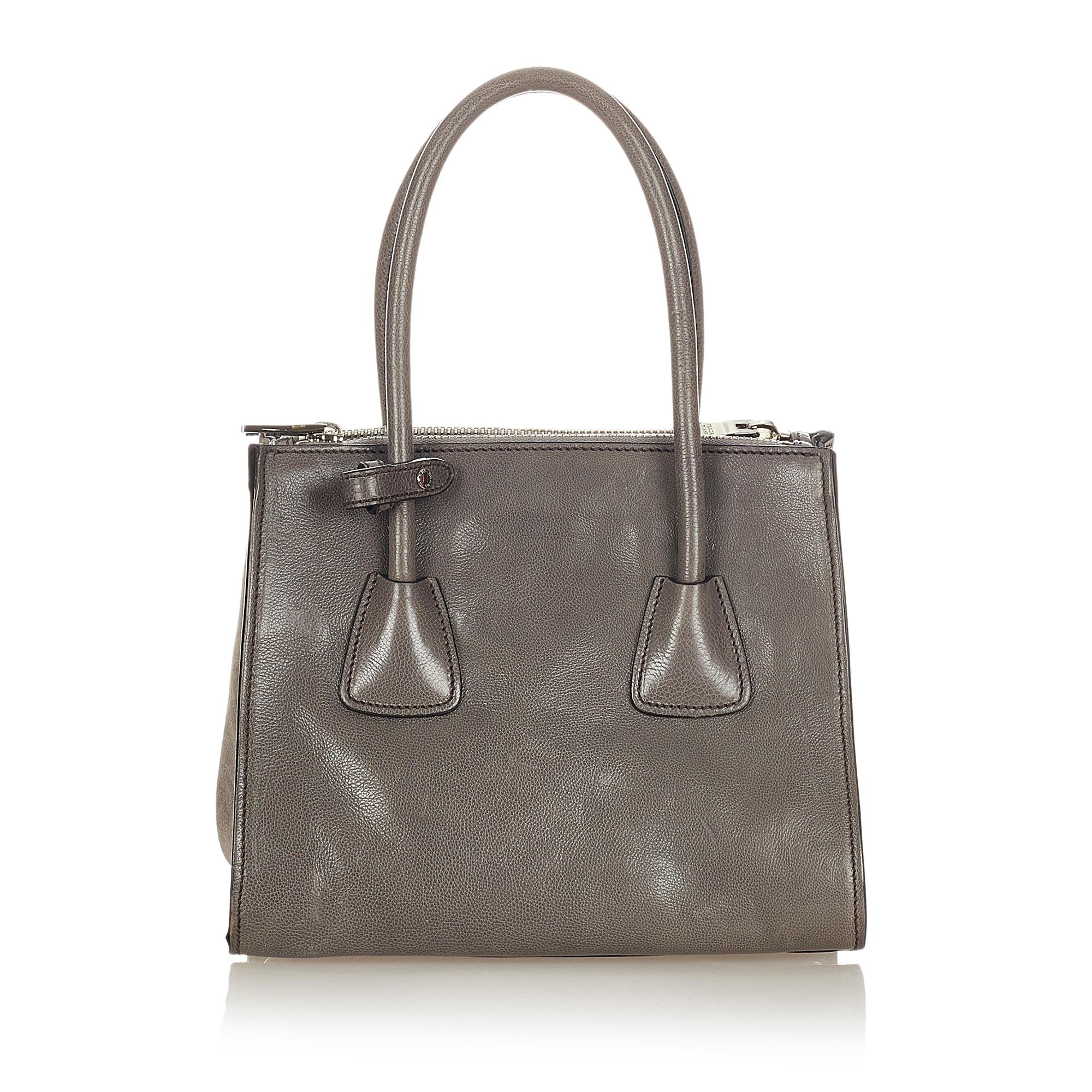 Prada Vitello Twin Pocket Satchel (SHG-31549)