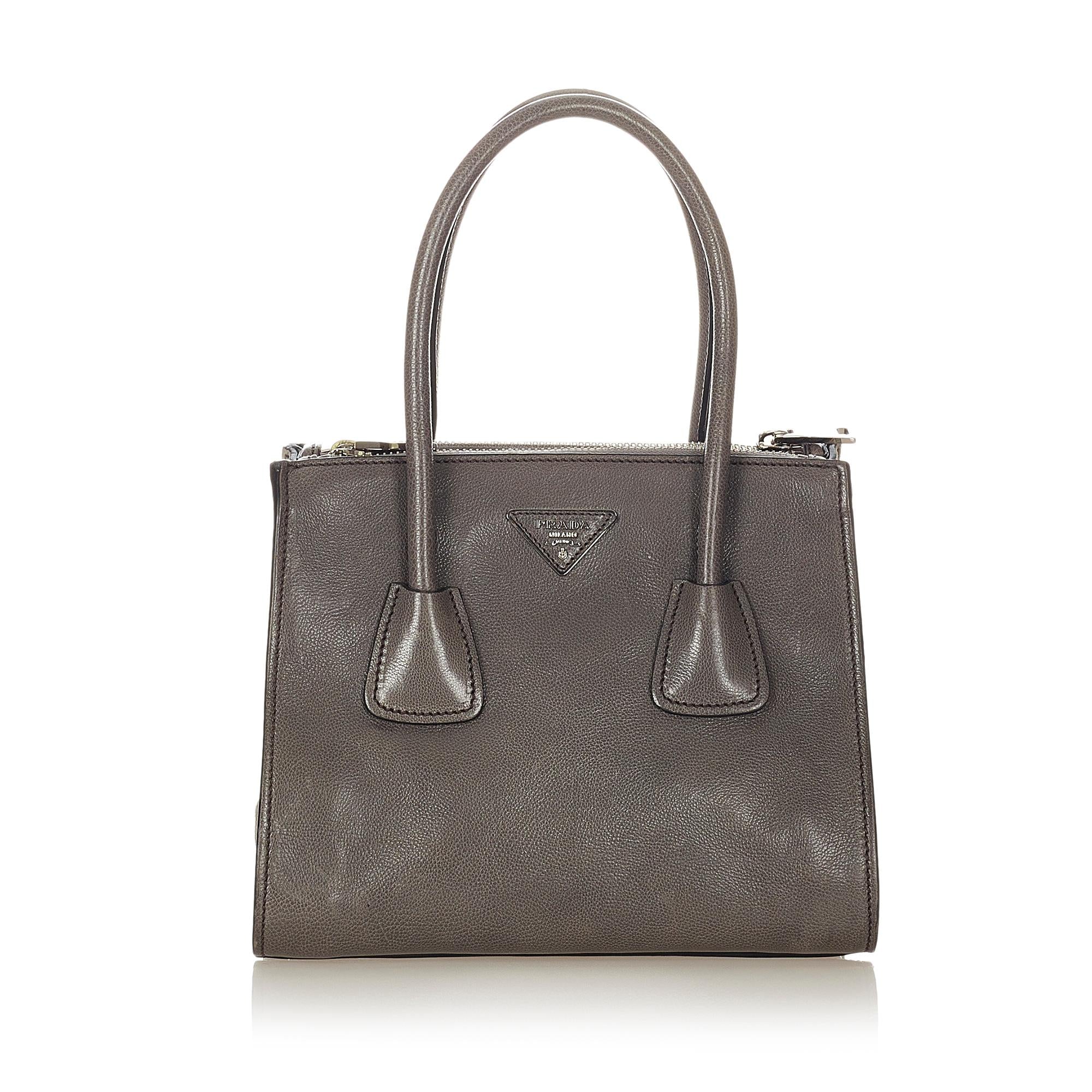 Prada Vitello Twin Pocket Satchel (SHG-31549)