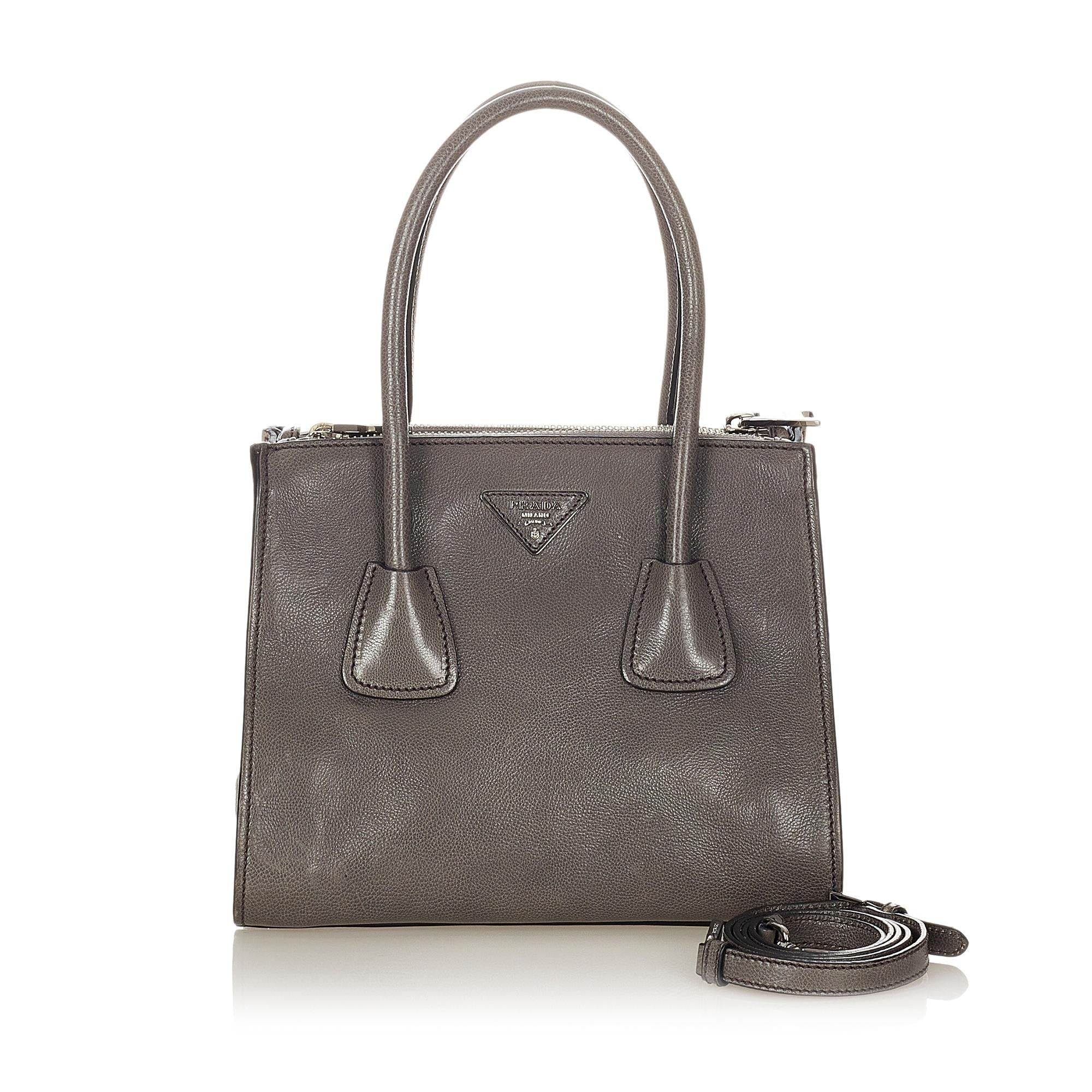 Prada Vitello Twin Pocket Satchel (SHG-31549)