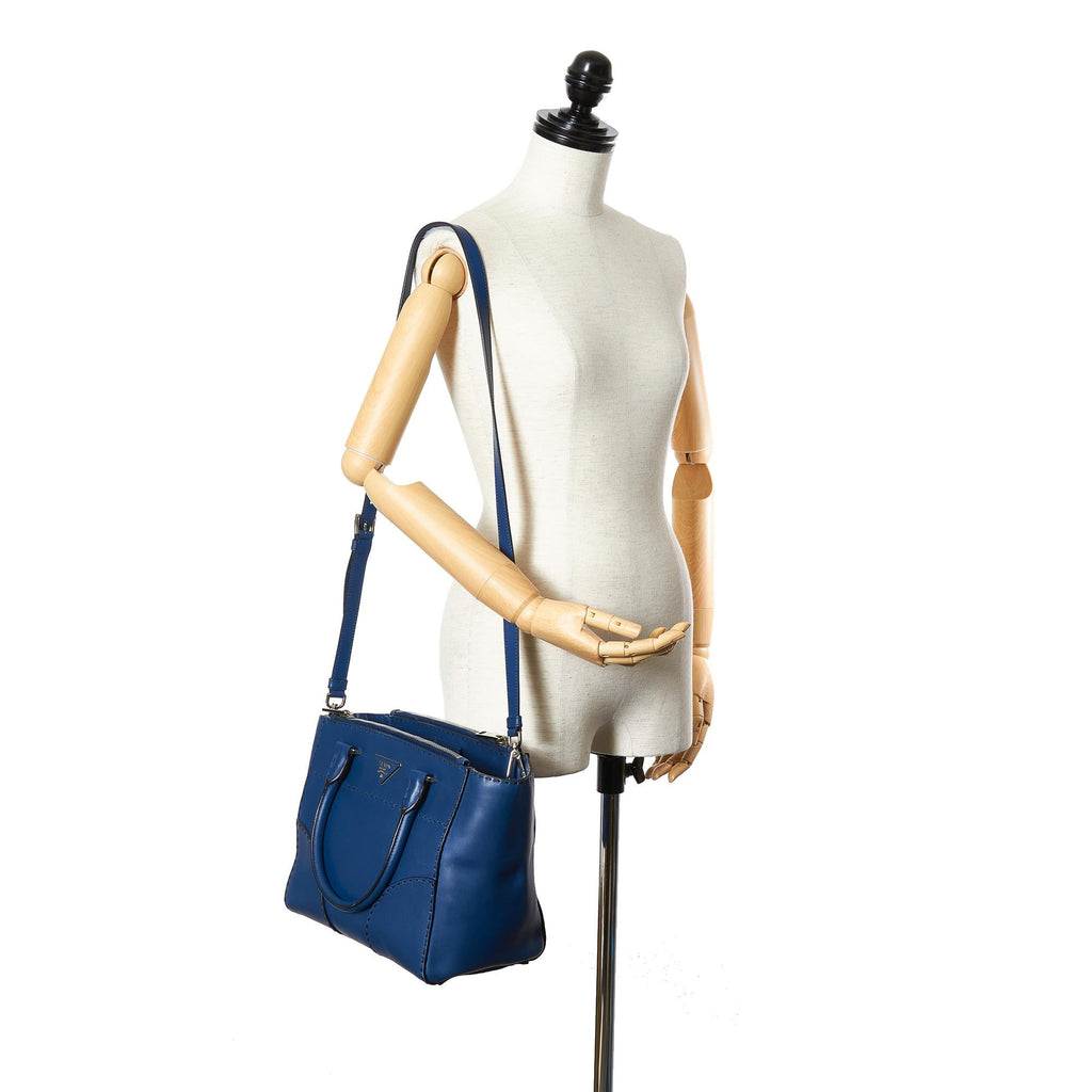 Prada Vitello Twin Pocket Satchel (SHG-25063)