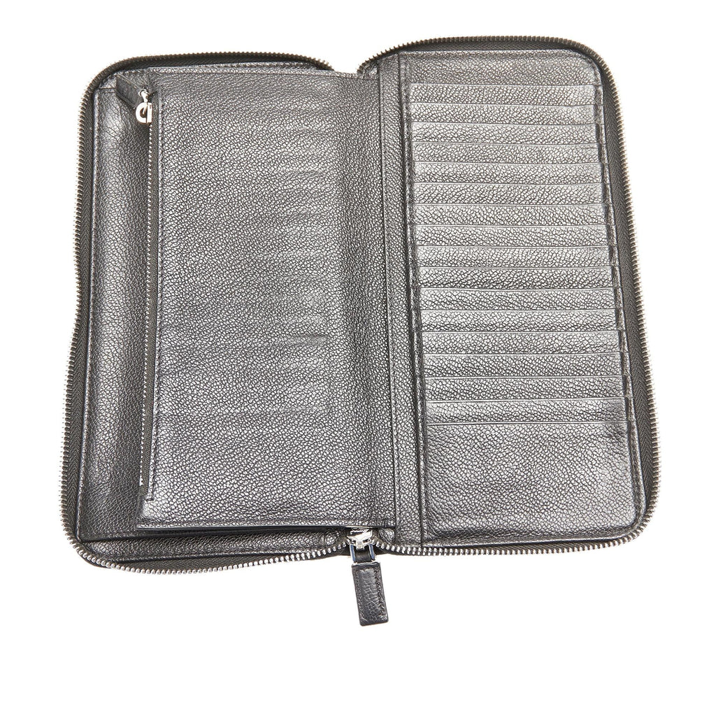 Prada Zip Around Leather Long Wallet (SHG-23521)