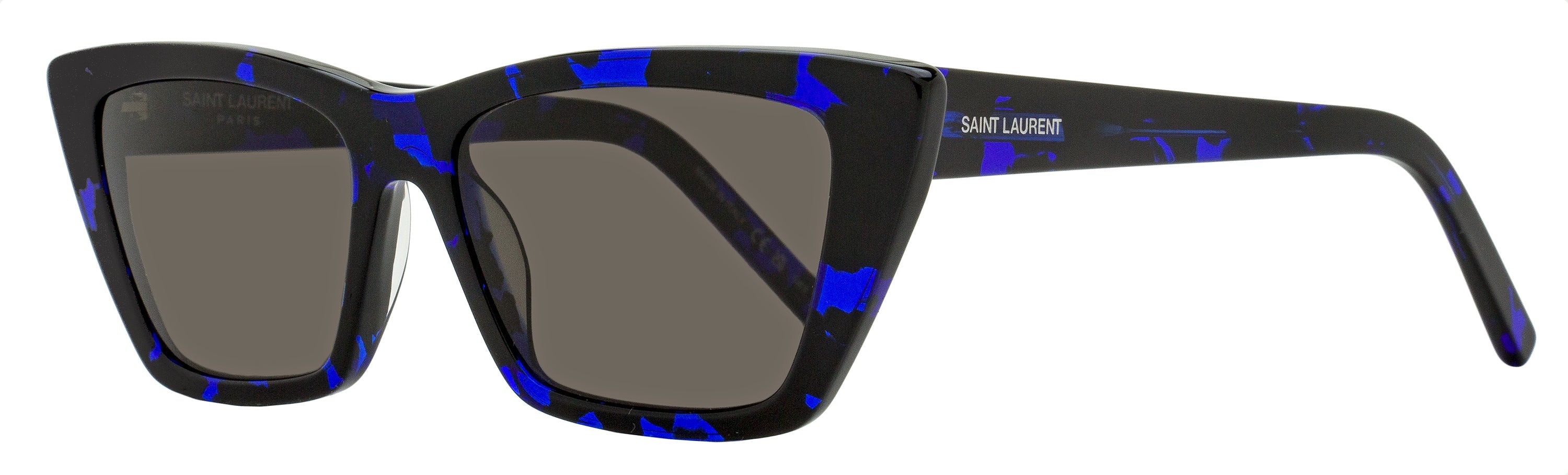Saint Laurent Mica Sunglasses SL 276 009 Blue Havana 53mm YSL Blue Havana