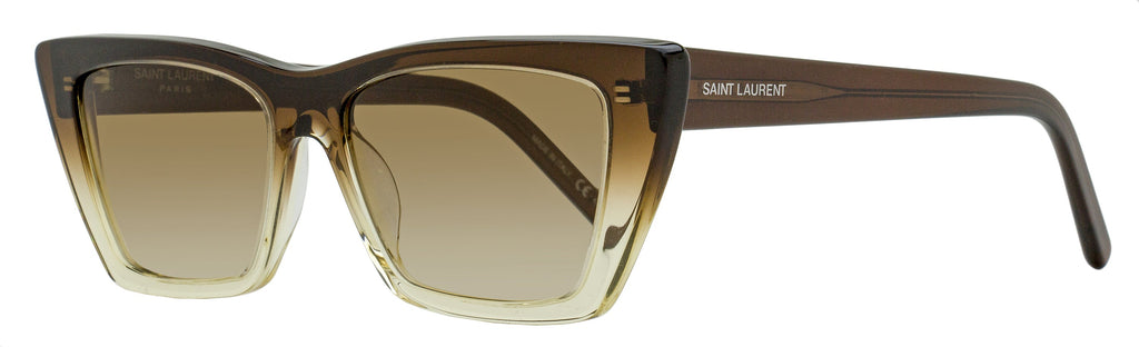 Saint Laurent Mica Sunglasses SL 276 019 Brown Ombre 53mm YSL Brown Ombre