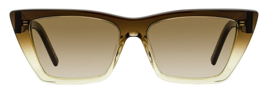 Saint Laurent Mica Sunglasses SL 276 019 Brown Ombre 53mm YSL