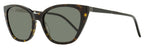 Saint Laurent Monogram Cat-Eye Sunglasses SL M69 002 Havana/Silver 56mm YSL Havana Silver
