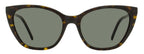 Saint Laurent Monogram Cat-Eye Sunglasses SL M69 002 Havana/Silver 56mm YSL