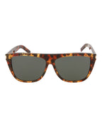 Saint Laurent Unisex Square/Rectangle Havana Havana Grey Fashion Designer Eyewear Havana Havana Grey