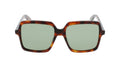 Saint Laurent Womens Square/Rectangle Havana Green Fashion Designer Eyewear