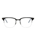 Saint Laurent Unisex Square/Rectangle Black Black Transparent Fashion Designer Eyewear
