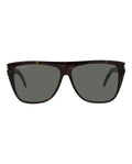 Saint Laurent Unisex Round/Oval Havana Havana Grey Fashion Designer Eyewear