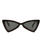 Saint Laurent Womens Cat Eye Havana Havana Grey Fashion Designer Eyewear