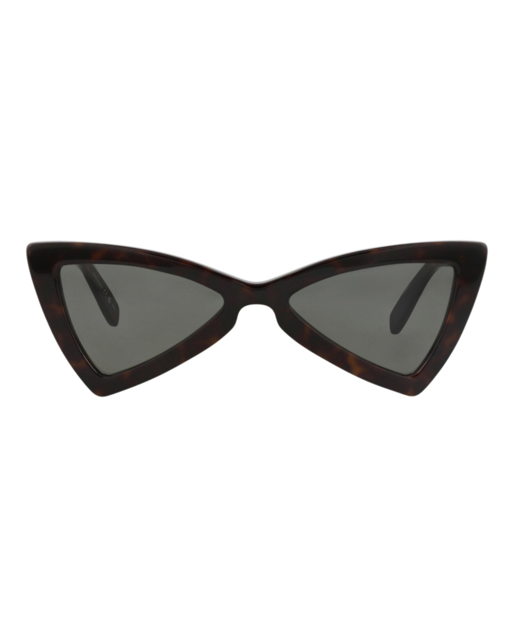Saint Laurent Womens Cat Eye Havana Havana Grey Fashion Designer Eyewear
