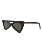 Saint Laurent Womens Cat Eye Havana Havana Grey Fashion Designer Eyewear
