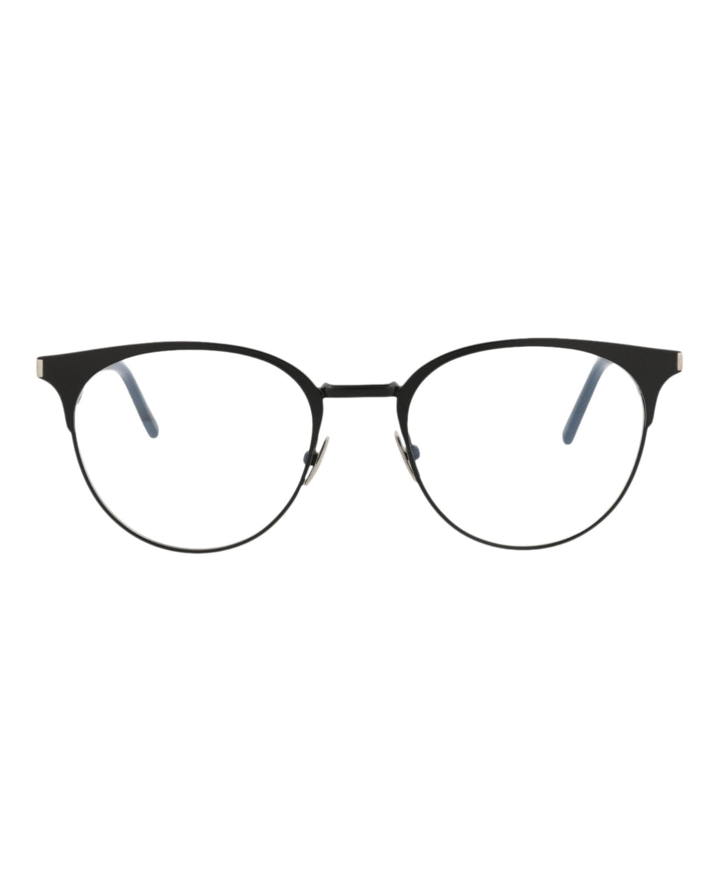 Saint Laurent Mens Round/Oval Black Black Transparent Fashion Designer Eyewear