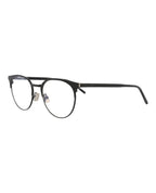 Saint Laurent Mens Round/Oval Black Black Transparent Fashion Designer Eyewear