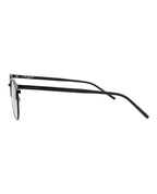 Saint Laurent Mens Round/Oval Black Black Transparent Fashion Designer Eyewear