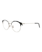 Saint Laurent Mens Round/Oval Black Silver Transparent Fashion Designer Eyewear