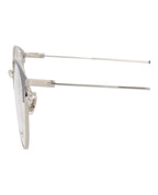 Saint Laurent Mens Round/Oval Black Silver Transparent Fashion Designer Eyewear