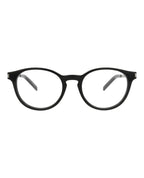 Saint Laurent Unisex Round/Oval Black Silver Transparent Fashion Designer Eyewear