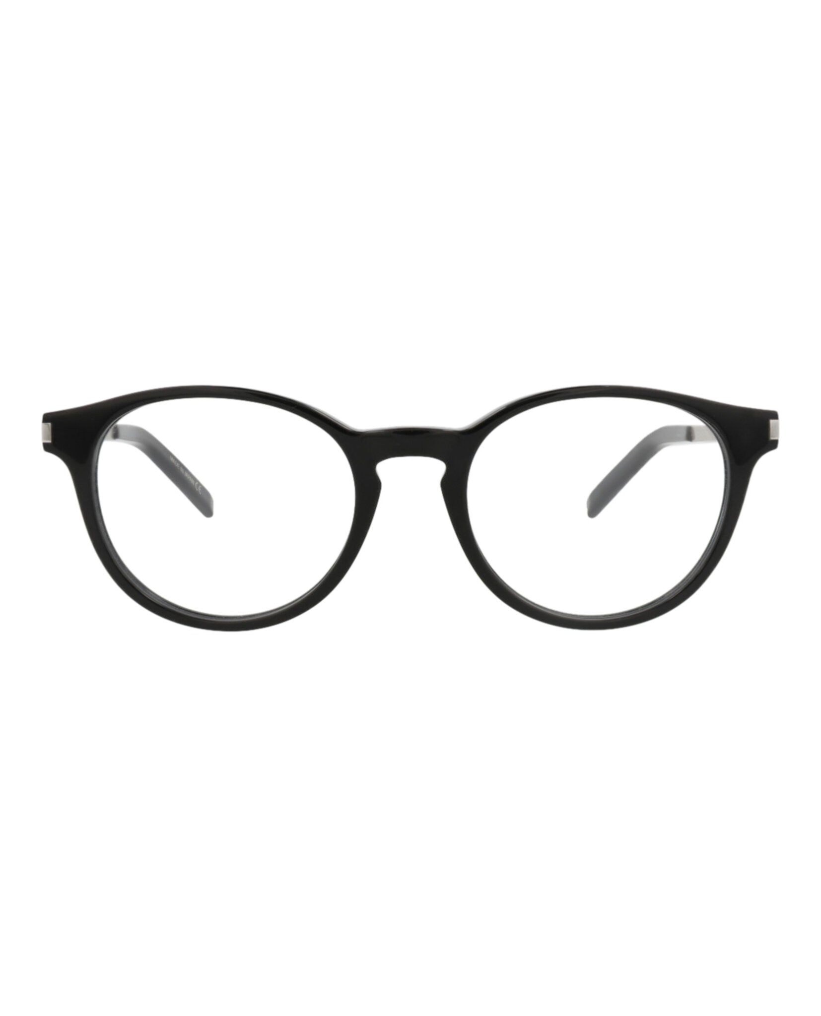 Saint Laurent Unisex Round/Oval Black Silver Transparent Fashion Designer Eyewear