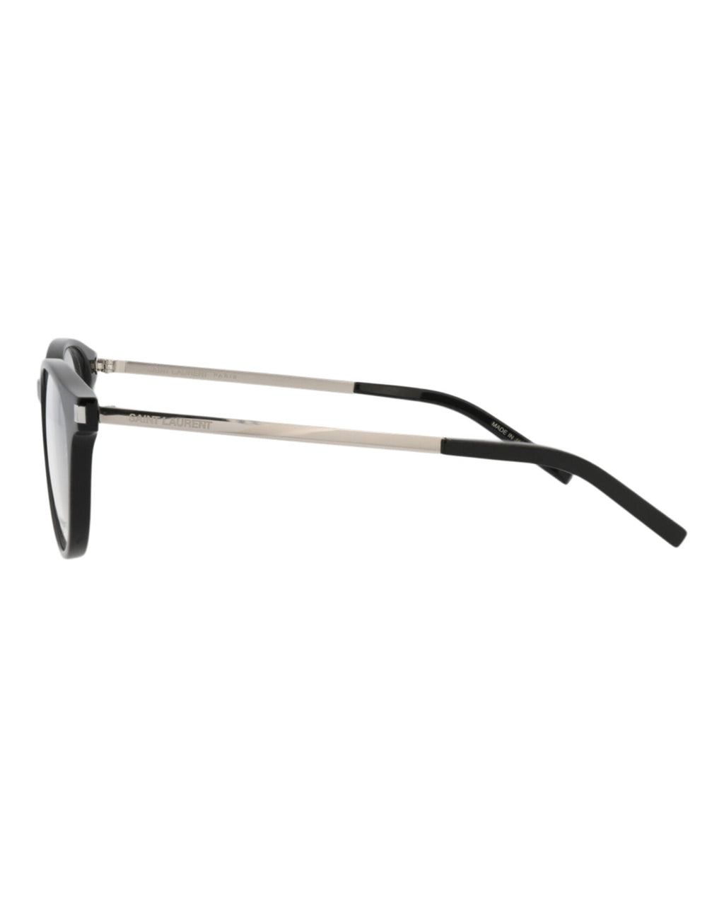 Saint Laurent Unisex Round/Oval Black Silver Transparent Fashion Designer Eyewear