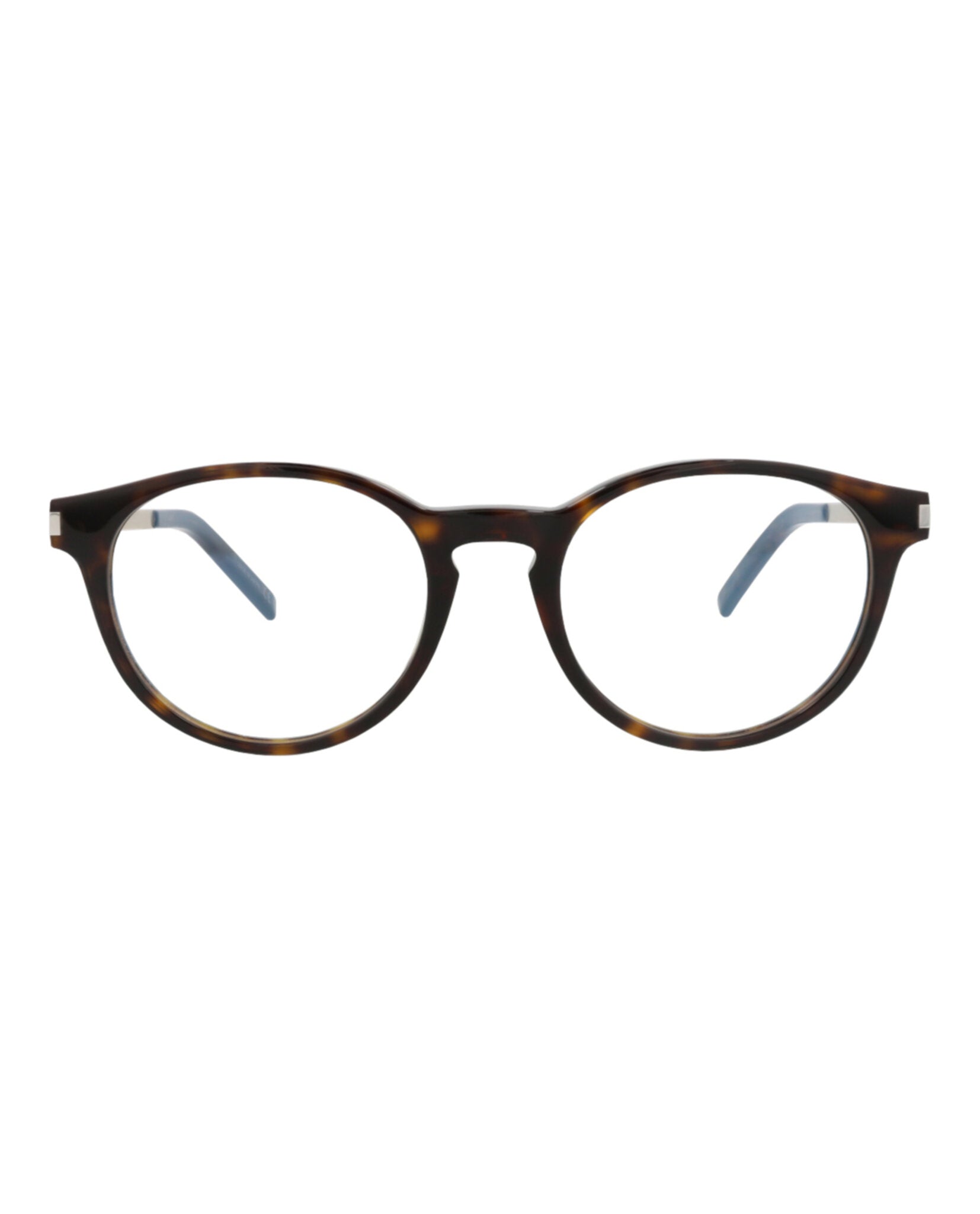 Saint Laurent Unisex Round/Oval Havana Gold Transparent Fashion Designer Eyewear