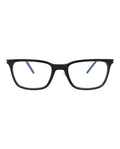 Saint Laurent Mens Square/Rectangle Black Silver Transparent Fashion Designer Eyewear