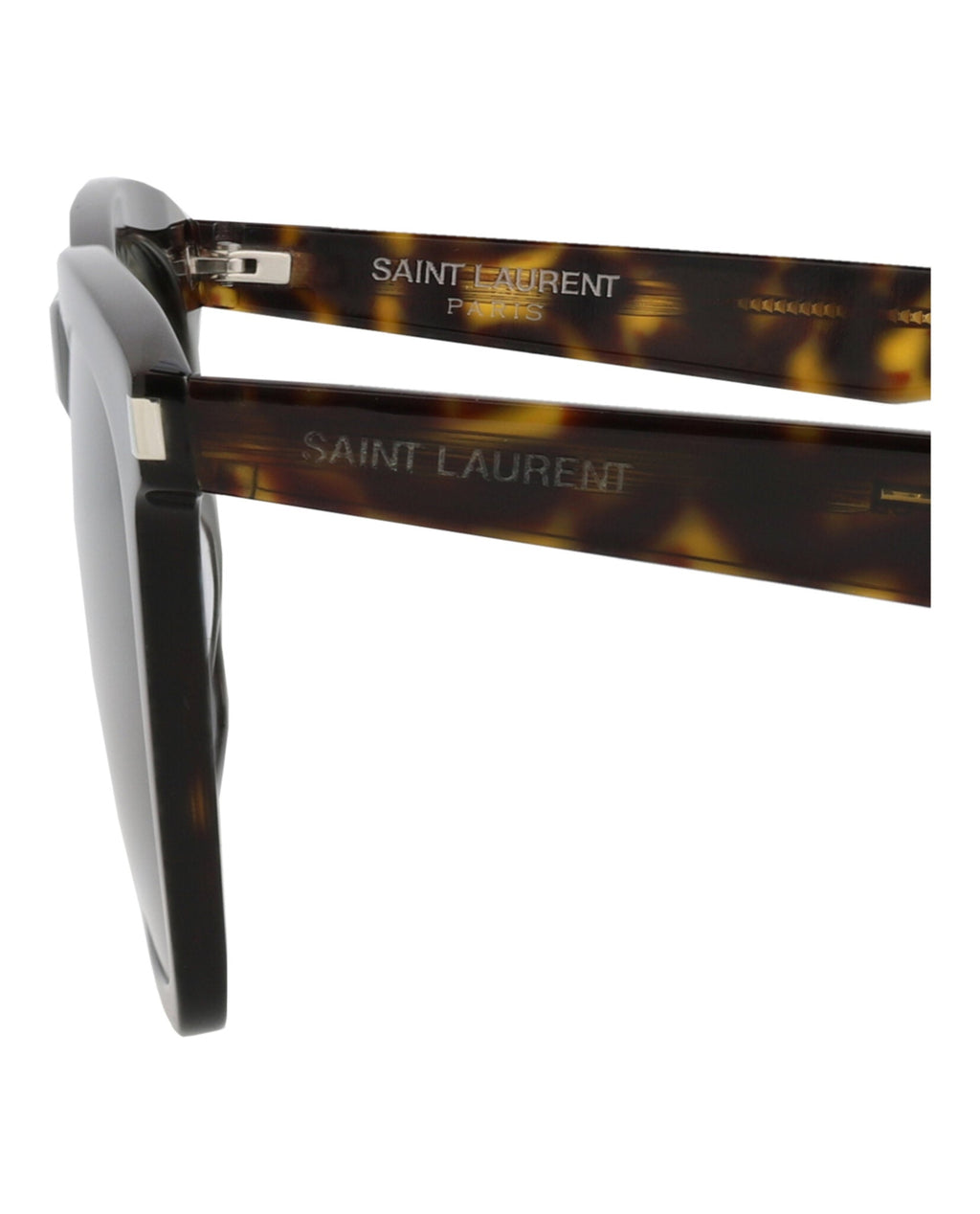 Saint Laurent Mens Square/Rectangle Havana Havana Grey Fashion Designer Eyewear