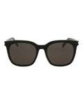 Saint Laurent Mens Square/Rectangle Black Black Grey Fashion Designer Eyewear