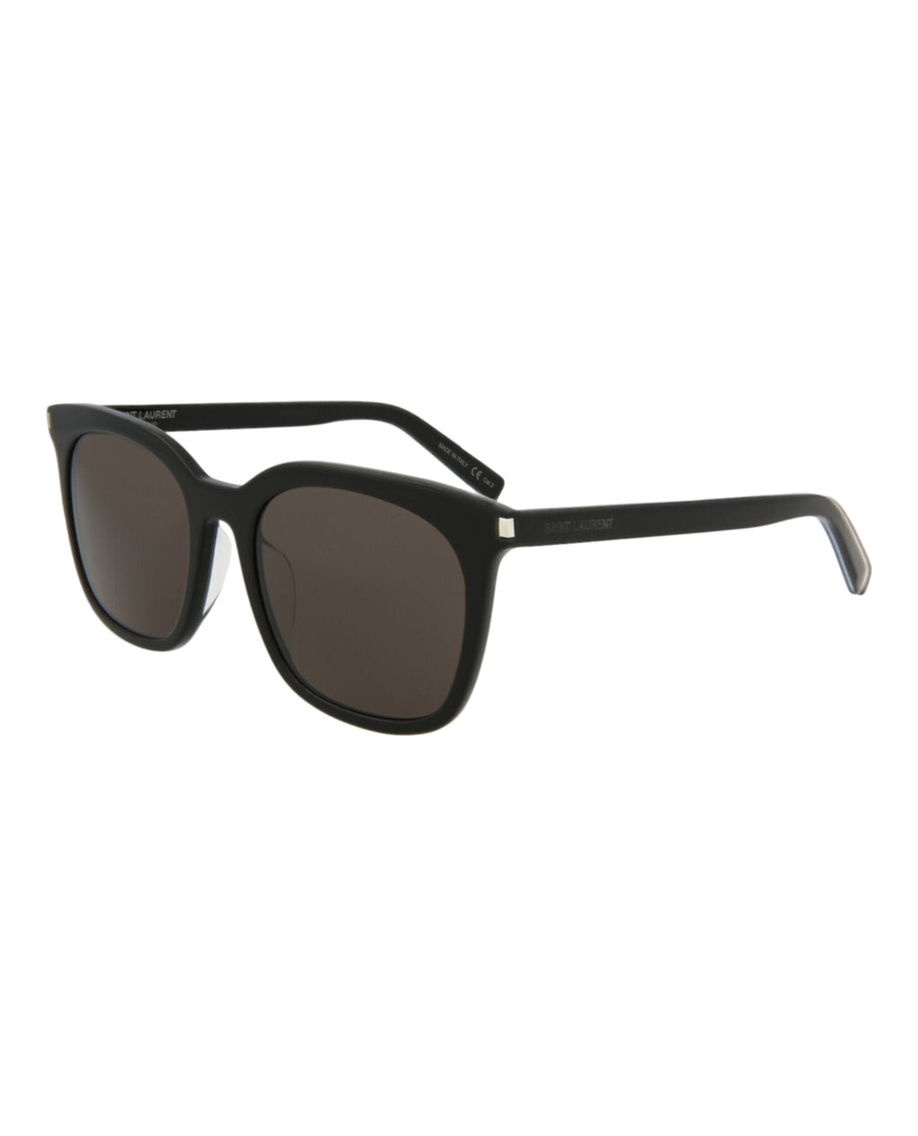 Saint Laurent Mens Square/Rectangle Black Black Grey Fashion Designer Eyewear