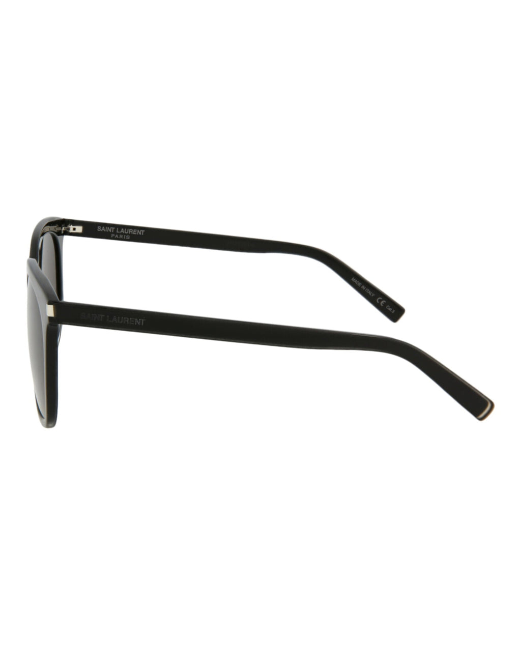 Saint Laurent Mens Square/Rectangle Black Black Grey Fashion Designer Eyewear