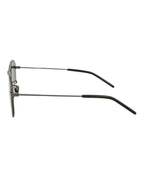Saint Laurent Unisex Aviator Ruthenium Ruthenium Brown Fashion Designer Eyewear