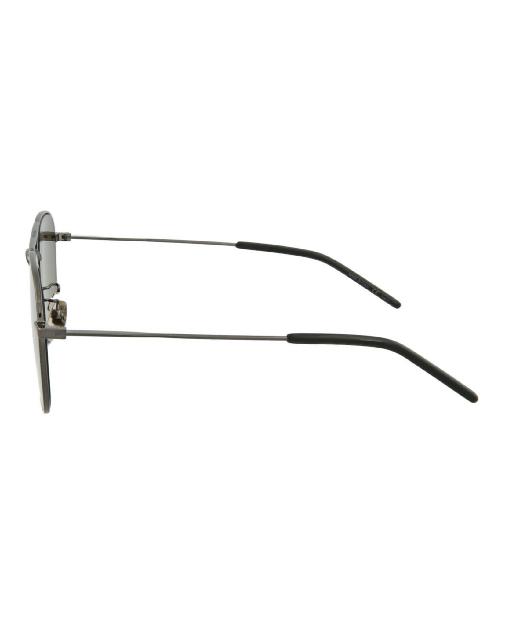 Saint Laurent Unisex Aviator Ruthenium Ruthenium Brown Fashion Designer Eyewear