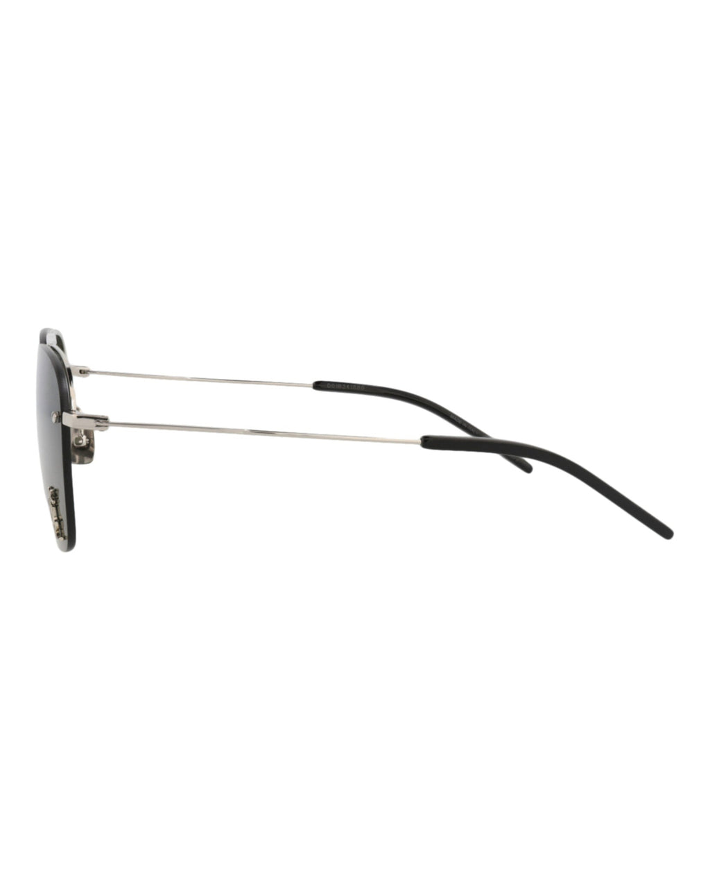Saint Laurent Womens Aviator Silver Silver Grey Fashion Designer Eyewear