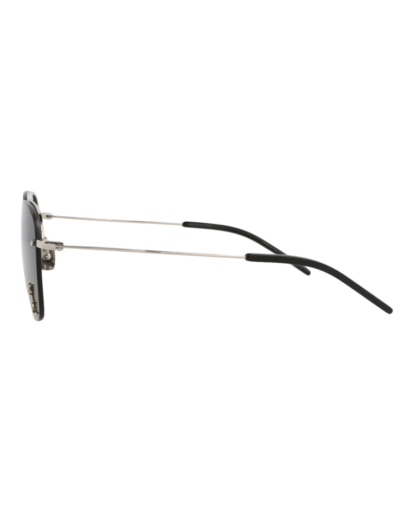 Saint Laurent Womens Aviator Silver Silver Grey Fashion Designer Eyewear