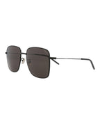 Saint Laurent Womens Square/Rectangle Black Black Black Fashion Designer Eyewear