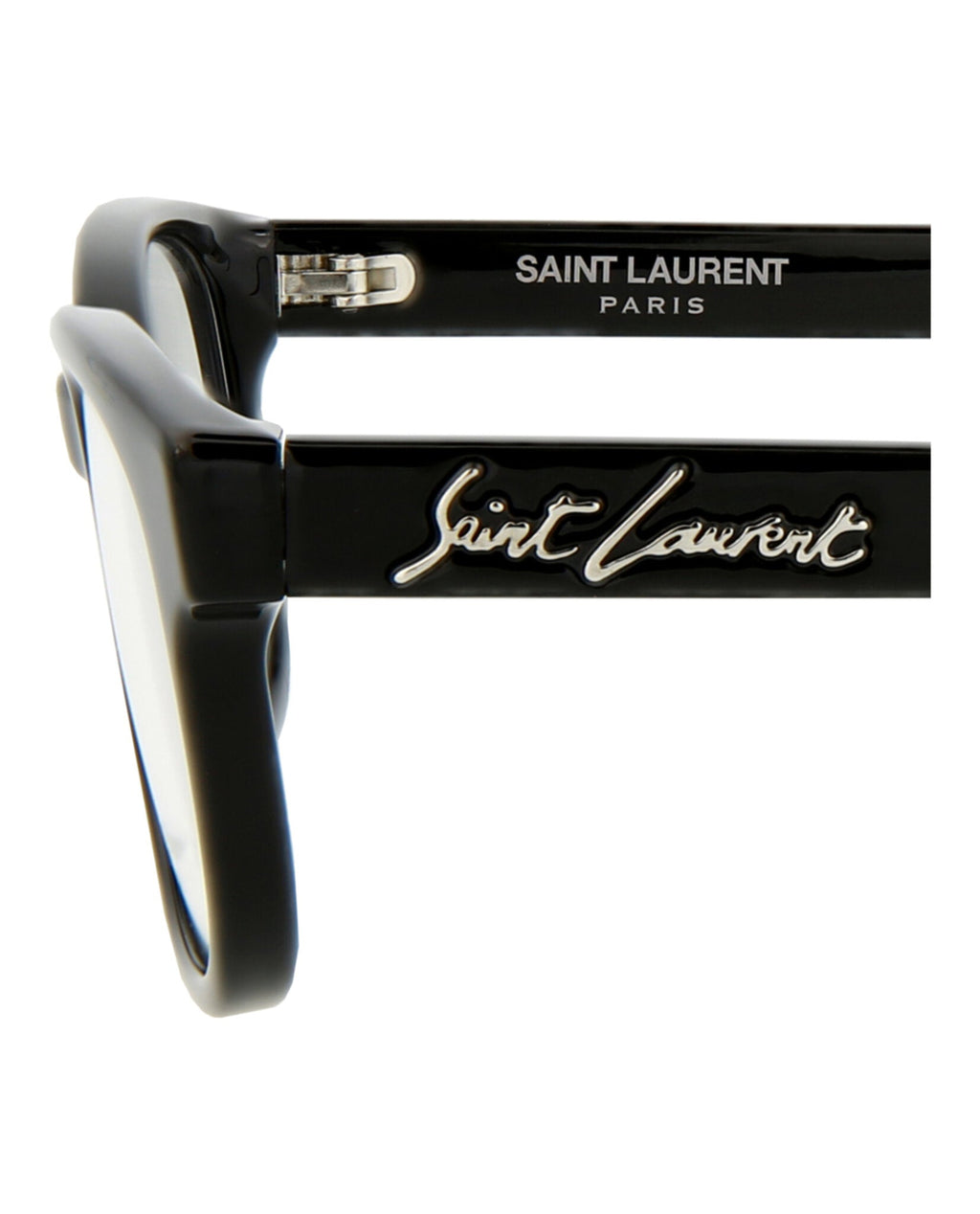 Saint Laurent Unisex Round/Oval Black Black Transparent Fashion Designer Eyewear