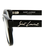 Saint Laurent Unisex Round/Oval Black Black Transparent Fashion Designer Eyewear