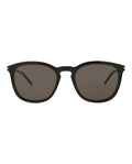 Saint Laurent Mens Square/Rectangle Black Silver Black Fashion Designer Eyewear